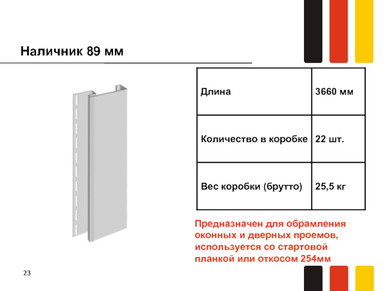 Наличник деке. Наличник Docke. Вес короба брутто. 89 Наличник Деке. Длина наличника.