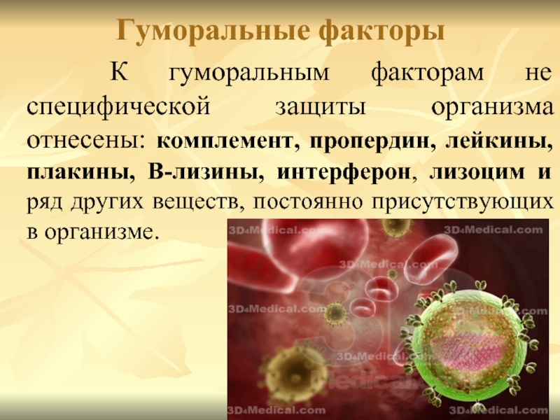 Естественные системы защиты организма презентация