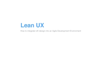 Lean UX