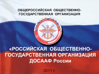 РОССИЙСКАЯ  ОБЩЕСТВЕННО-ГОСУДАРСТВЕННАЯ ОРГАНИЗАЦИЯ ДОСААФ России