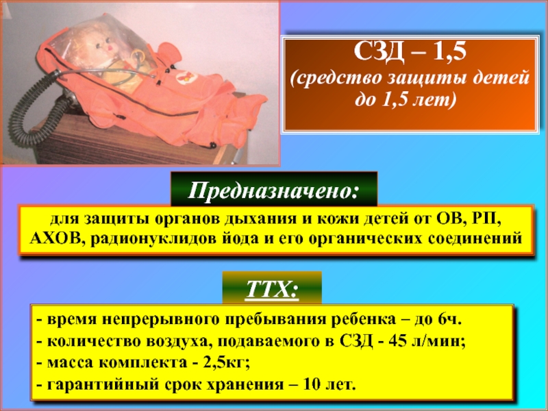 Состояние защиты. Средство защиты детей до 1,5 лет СЗД. Средство защиты для младенцев. Средства защиты детей до 1.5 года СЗД-1.5. АХОВ объем в воздухе.