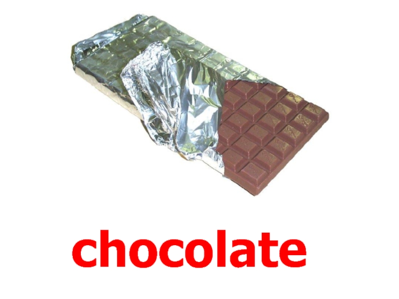Как по английски шоколад