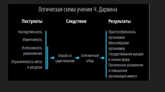 Логическая схема учения Ч. Дарвина