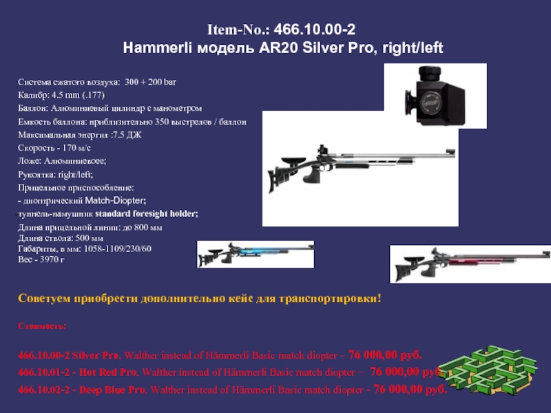 Right pro. Hammerli ar20 Pro. Пневматическая винтовка ar 20. Hammerli ar20 мушка диоптигель. Хаммерли ар 20 диоптрический прицел.