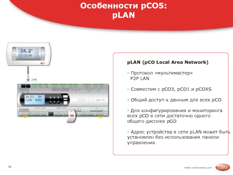 Carel pcoxs схема подключения