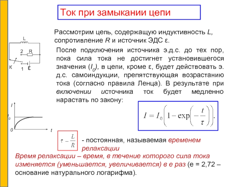 Индуктивность тока