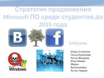 Стратегия продвижения Microsoft ПО среди студентов до 2015 года