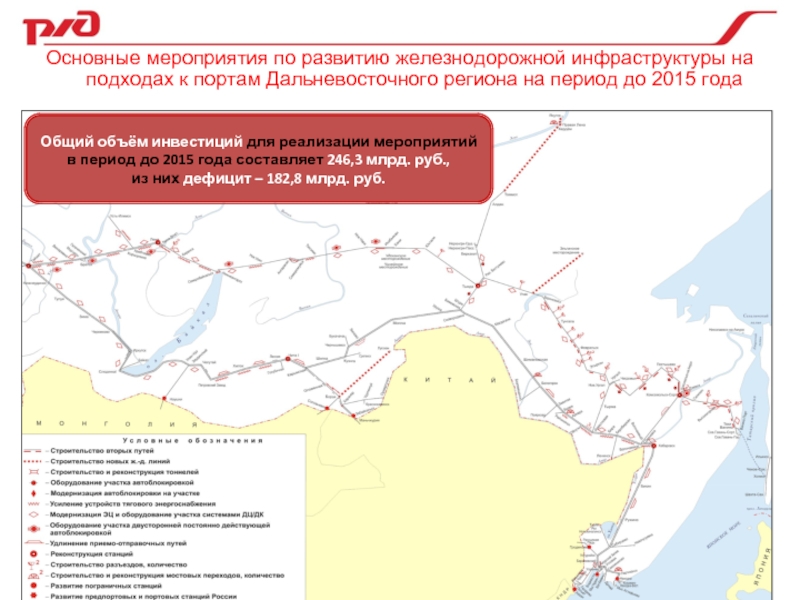 Карта железной дальневосточной железной дороги