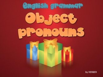 Object pronouns