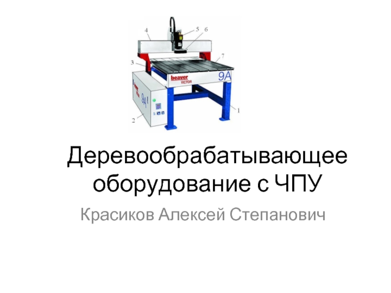 Деревообрабатывающее оборудование с ЧПУ Красиков Алексей Степанович
