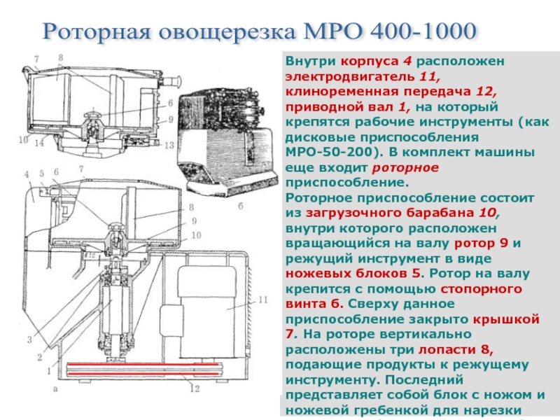 Овощерезательная машина мро 50 200 схема