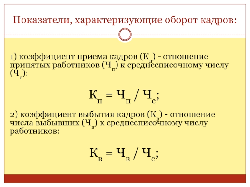 Общий оборот кадров. Показатели оборота кадров. Коэффициент приема кадров. Коэффициент общего оборота кадров. Коэффициент по выбытию кадров.