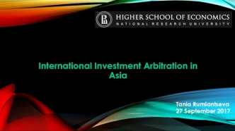 International Investment Arbitration in Asia