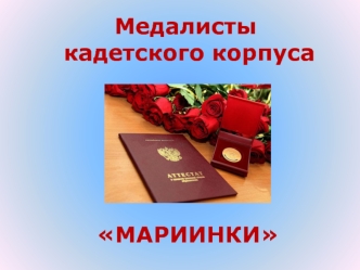 Медалисты кадетского корпуса