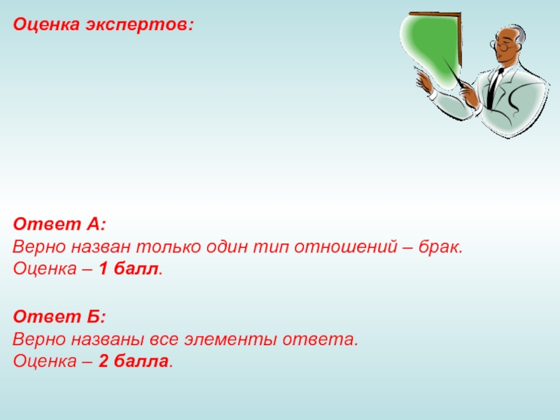 Ответ оценка. Оценка 2. Оценка экспертов. Оценка экспертов: 1.33. Оценка называется верной, если:.