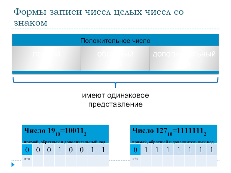 Какие формы записи применяются в компьютерной технике для кодирования целых чисел со знаком