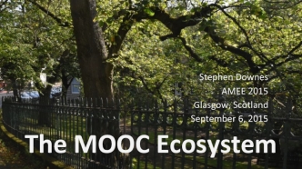 The MOOC Ecosystem