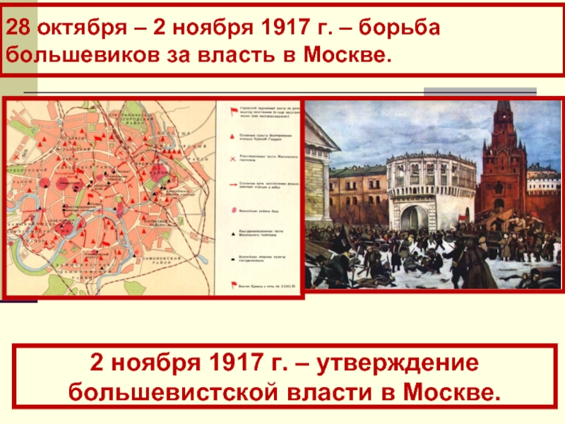 28 октября – 2 ноября 1917 г. – борьба большевиков за власть