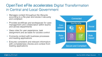 Opentext efile accelerates digital transformation in central and local government