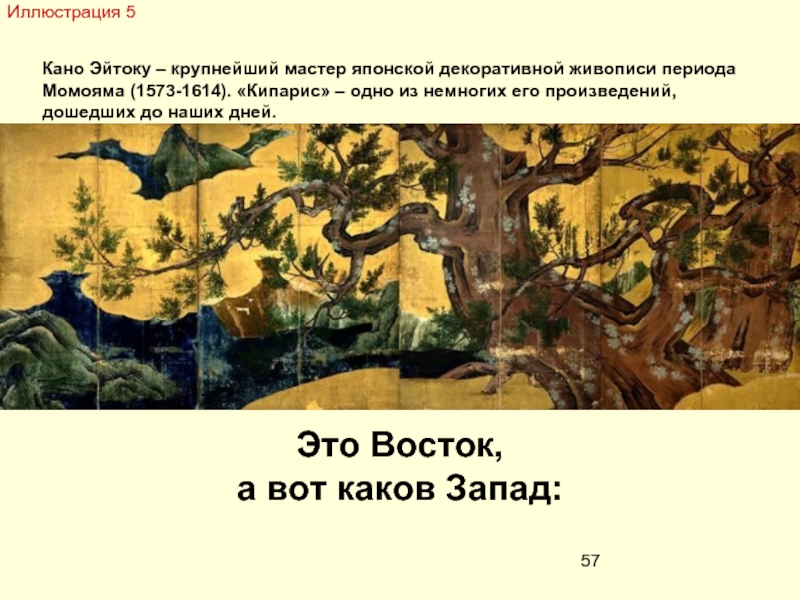 Периоды в живописи. Кано Эйтоку Кипарис. Период Момояма презентация.