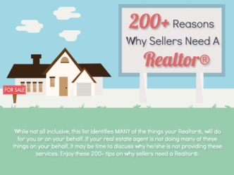 200+ Reasons Why Sellers Need a Realtor®