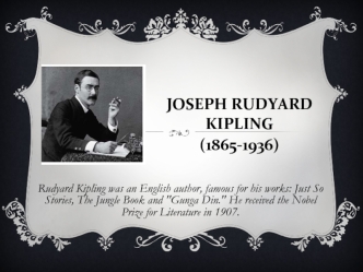 Joseph Rudyard Kipling