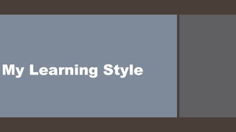 Learning Style