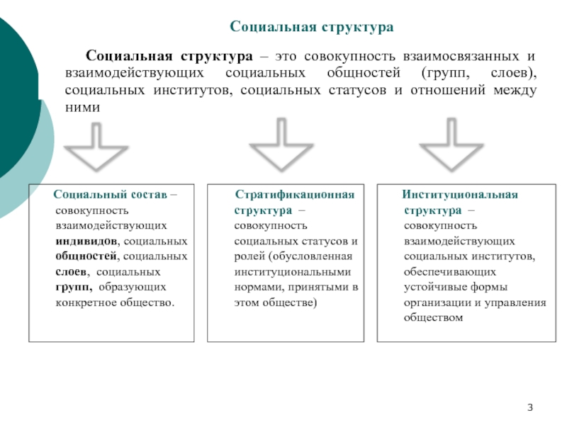 Структура социальных общностей