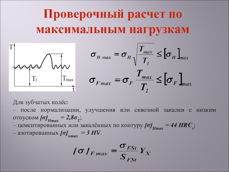 Проверочный расчет. Как найти Hmax.