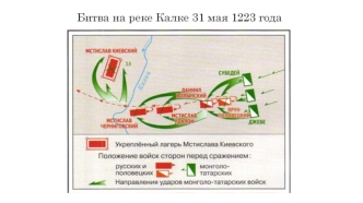 Битва на реке Калке 31 мая 1223 года. Сборник карт ЕГЭ