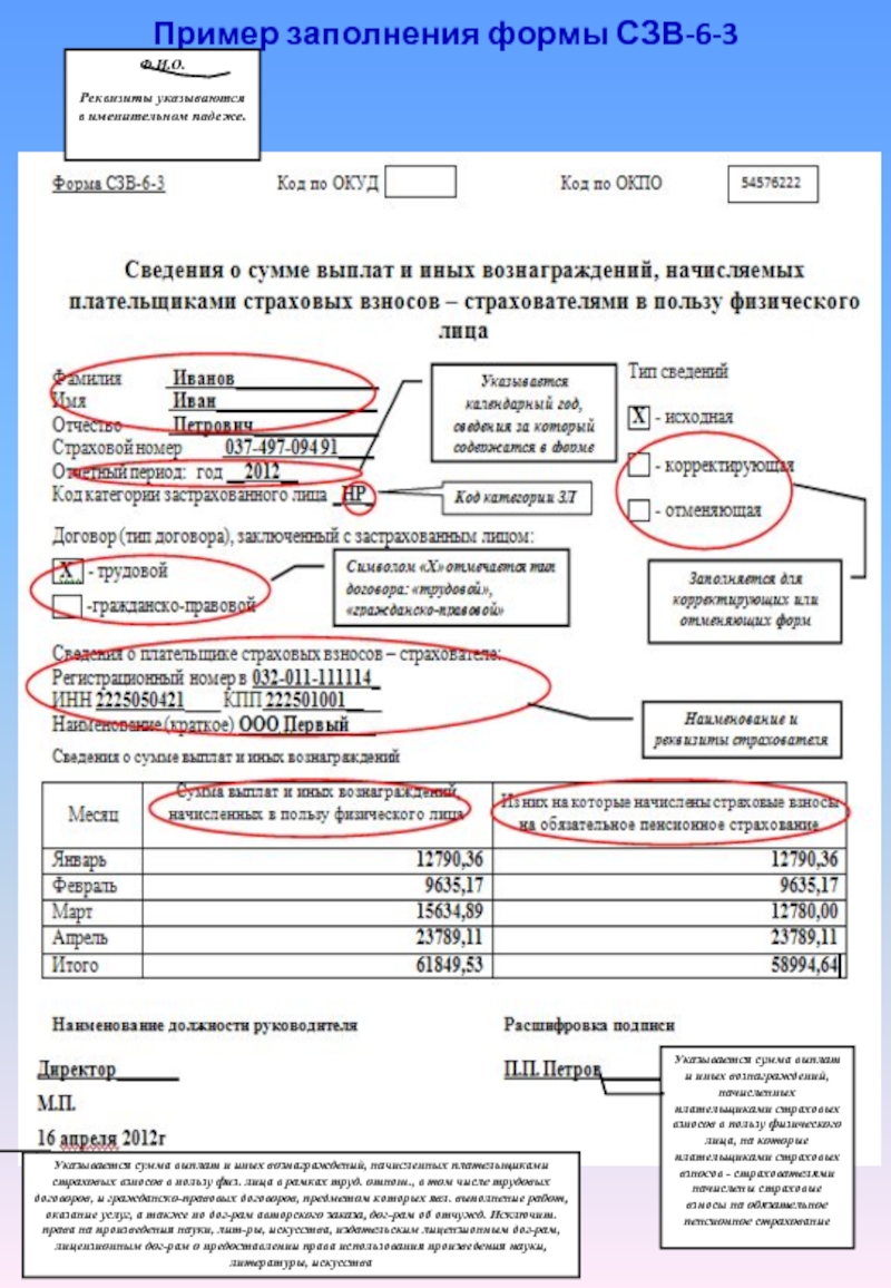 Форма tac 1 образец заполнения