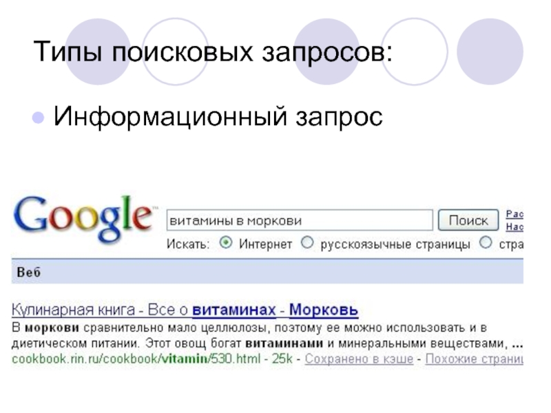 Первый запрос в гугл. Информационный запрос. Информационные запросы примеры. Типы поисковых запросов с примерами. Информационный запрос виды.