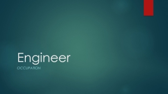 Engineer occupation