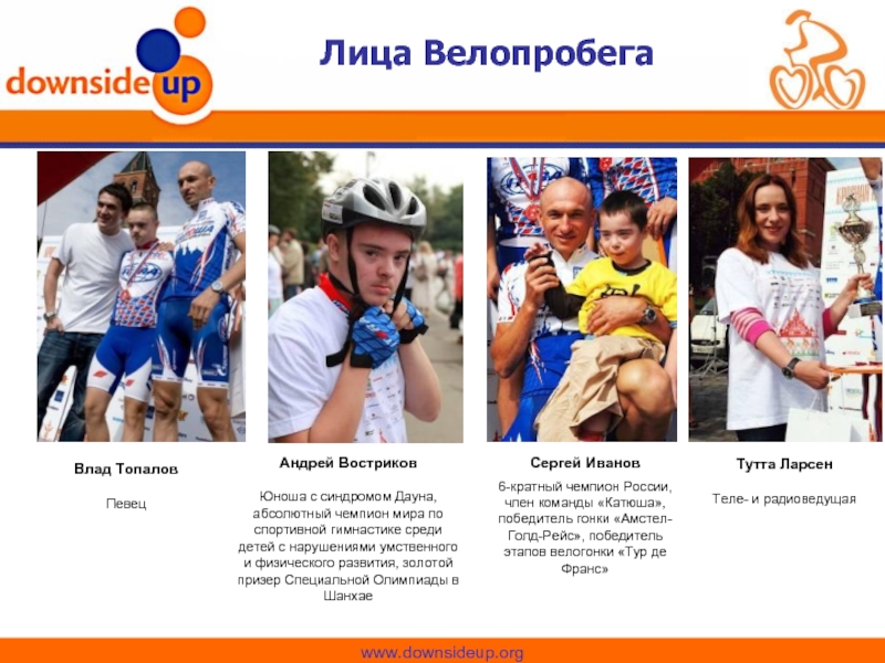 Лица Велопробега Андрей Востриков  Юноша с синдромом Дауна, абсолютный чемпион мира по спортивной гимнастике среди детей