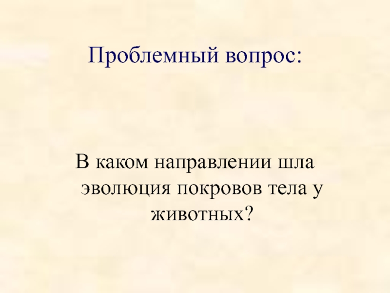 В каком направлении шла эволюция. В каком направлении шёл процесс эволюции покровов тела у животных.