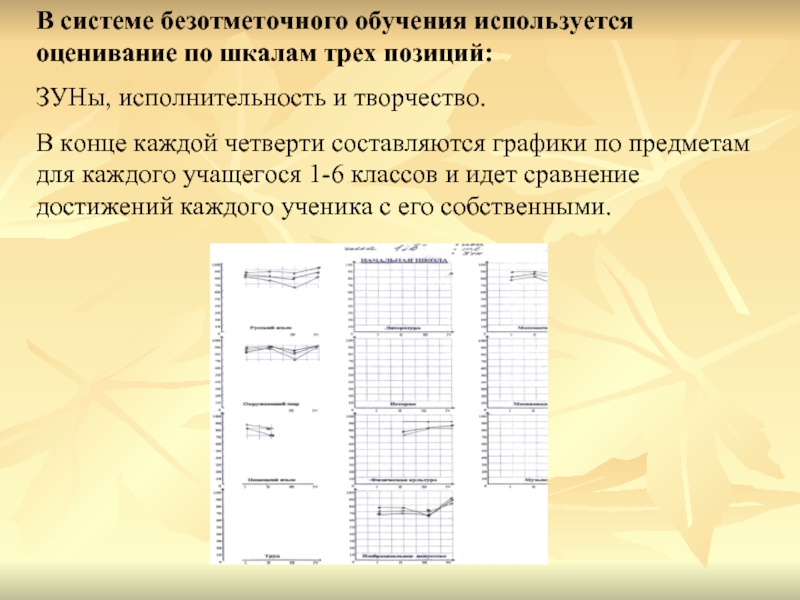 Безотметочная система оценивания презентация