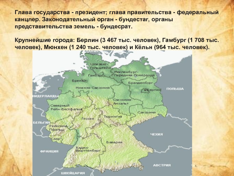 Саксония презентация на немецком