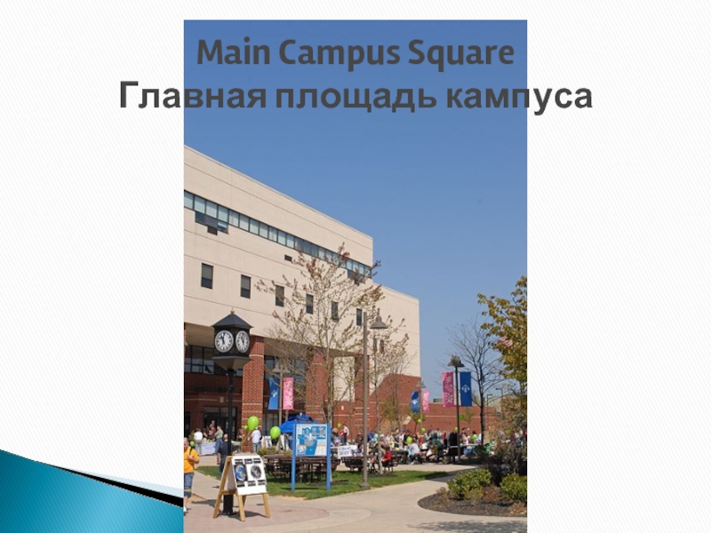Main Campus Square Главная площадь кампуса