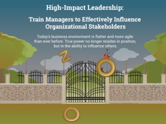 High-Impact Leadership: Train Managers to Effectively Influence Organizational Stakeholders	This is the main title of the infographic. It can be the title of the blueprint, but doesn’t have to be. Ensure the project title is unique enough to identify the 