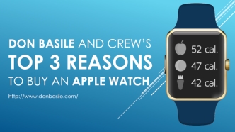 Don Basile and Crew’s Top 3 Reasons to Buy an Apple Watch