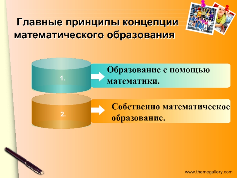 Концепция математического образования. Общие принципы математического образования. Принципы математ.образования. Задачи концепции математического образования.