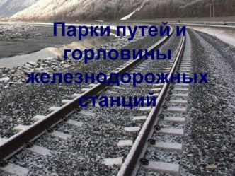 Парки путей и горловины железнодорожных станций. Назначение и виды парков