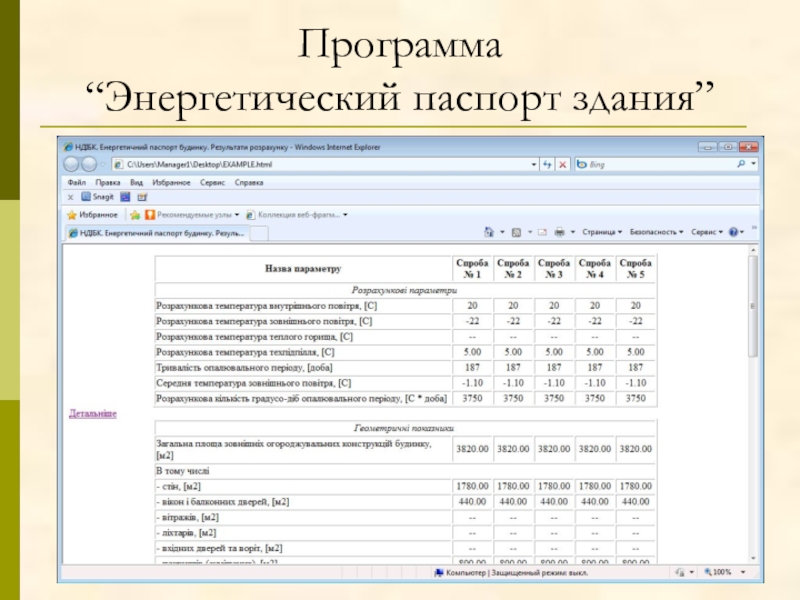 Энергетический паспорт предприятия образец