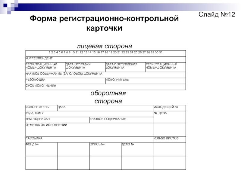 Регистрационно контрольная карточка обращений граждан образец рб