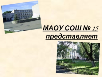 МАОУ СОШ № 15 представляет