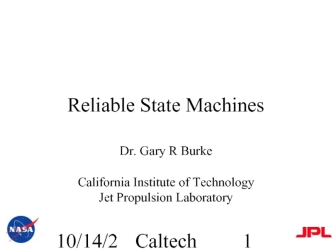 Reliable State Machines