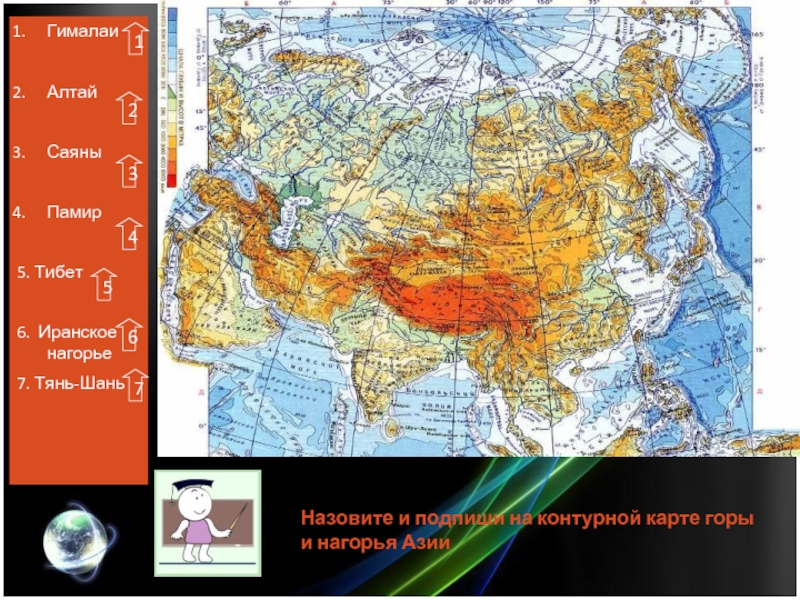 Где находится алтай контурная карта