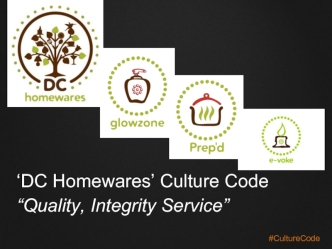‘DC Homewares’ Culture Code
“Quality, Integrity Service”
