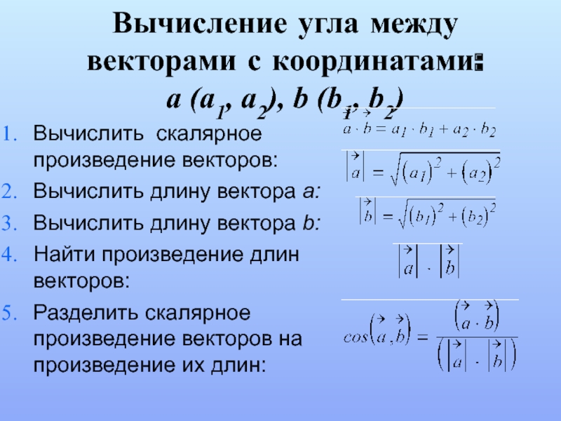 Презентация угол между векторами 11 класс презентация