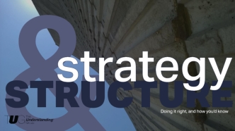 Strategy and Structure - UX Strategy Forum, Tokyo